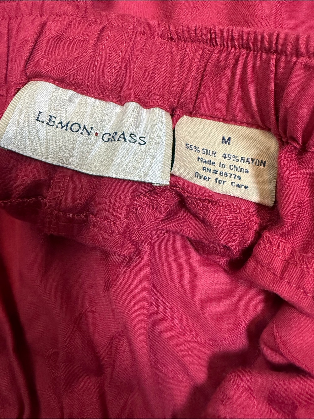 Short-Sleeve Two-Piece Pajama Set in Raspberry - Picture 8 of 8